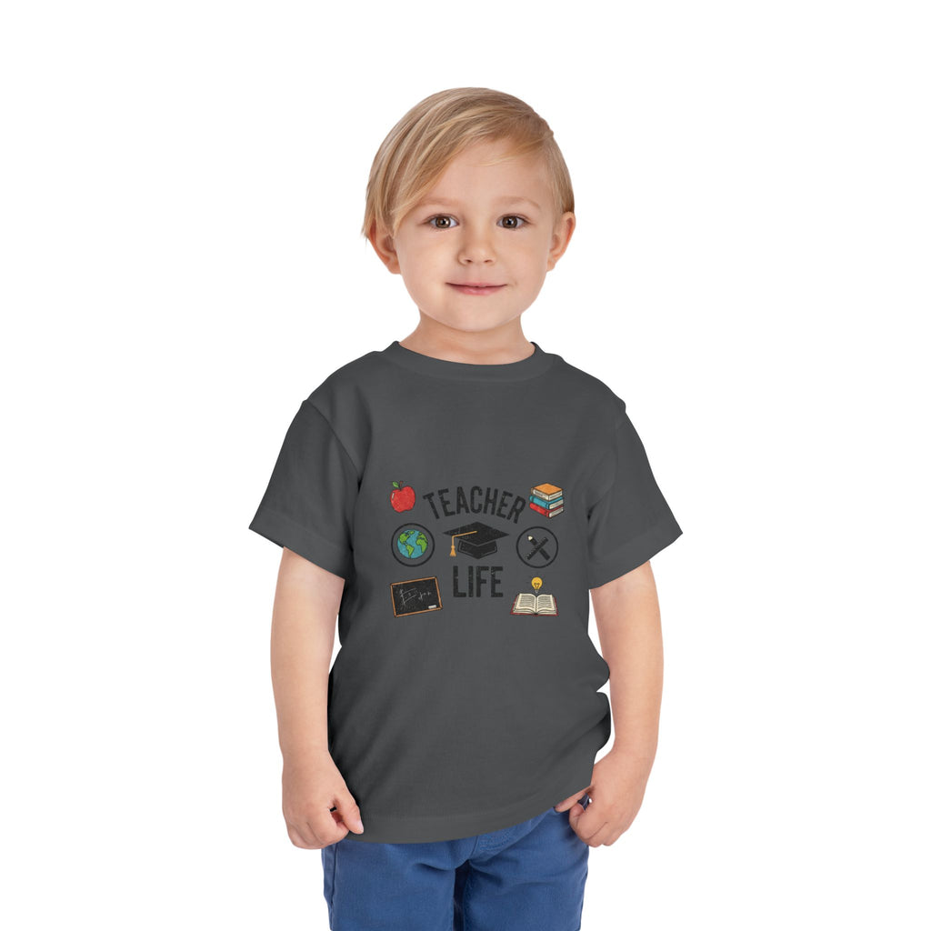 Teacher Life Toddler Tee, Cute Kids T-Shirt, Back to School Gift, Toddler Apparel, Educational Tee, Teacher Gift