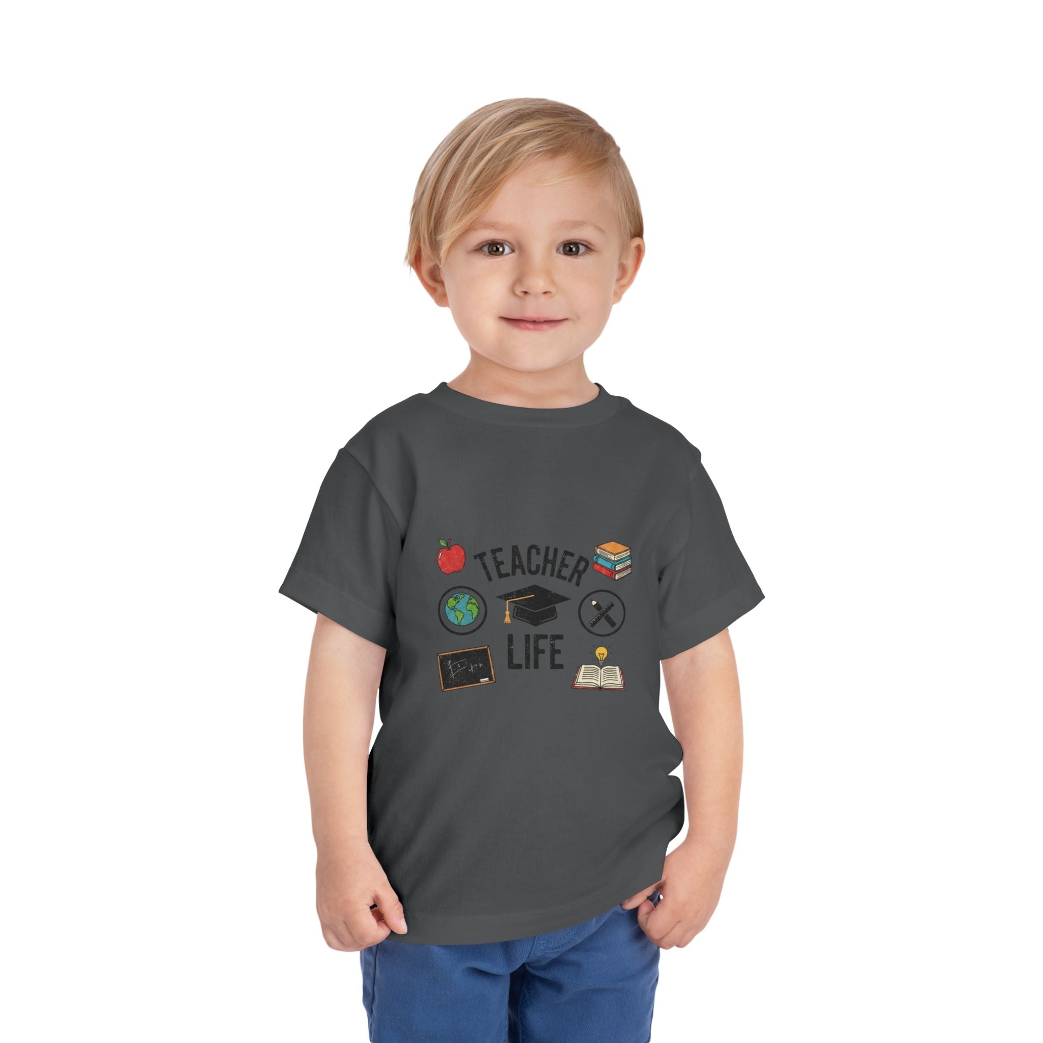 Teacher Life Toddler Tee, Cute Kids T-Shirt, Back to School Gift, Toddler Apparel, Educational Tee, Teacher Gift