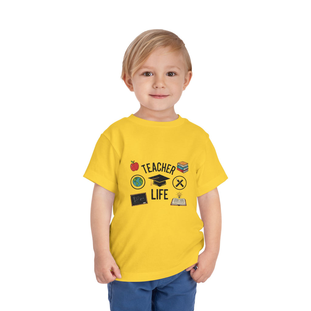 Teacher Life Toddler Tee, Cute Kids T-Shirt, Back to School Gift, Toddler Apparel, Educational Tee, Teacher Gift