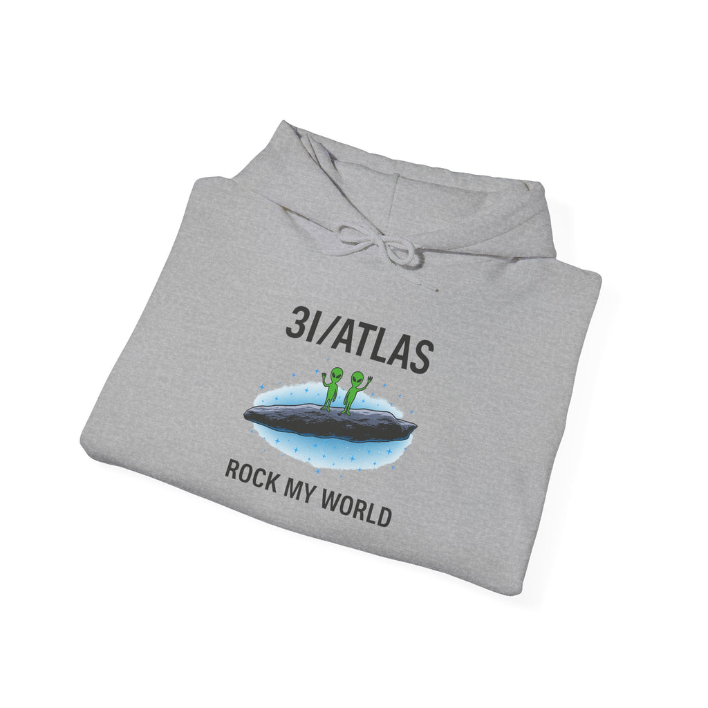 3I/ATLAS Rock My World adult hoodie Interstellar Object Shirt | Brooke Logan Studios Space Collection 2025 Interstellar Rainbow Hoodie – Unisex Heavy Blend Sweatshirt