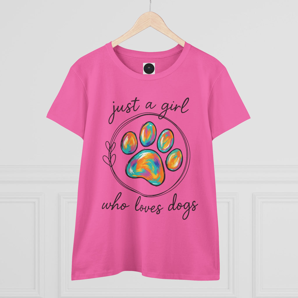 Just a Girl Who Loves Dogs Cotton Tee