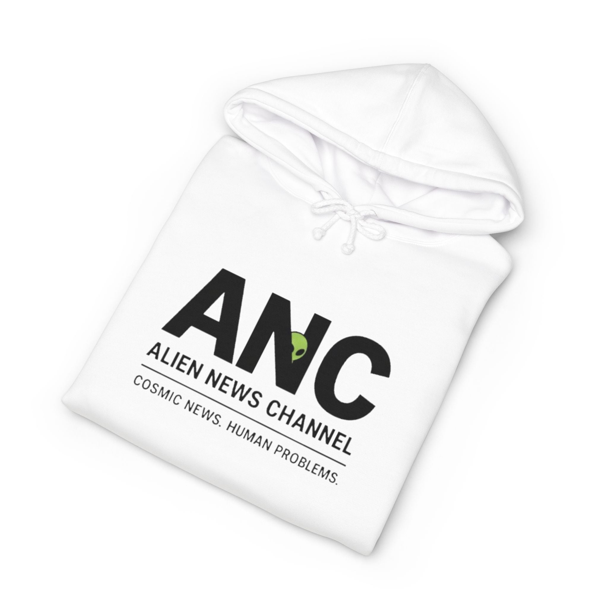 Alien News Channel Hoodie — ANC Logo Graphic Pullover
