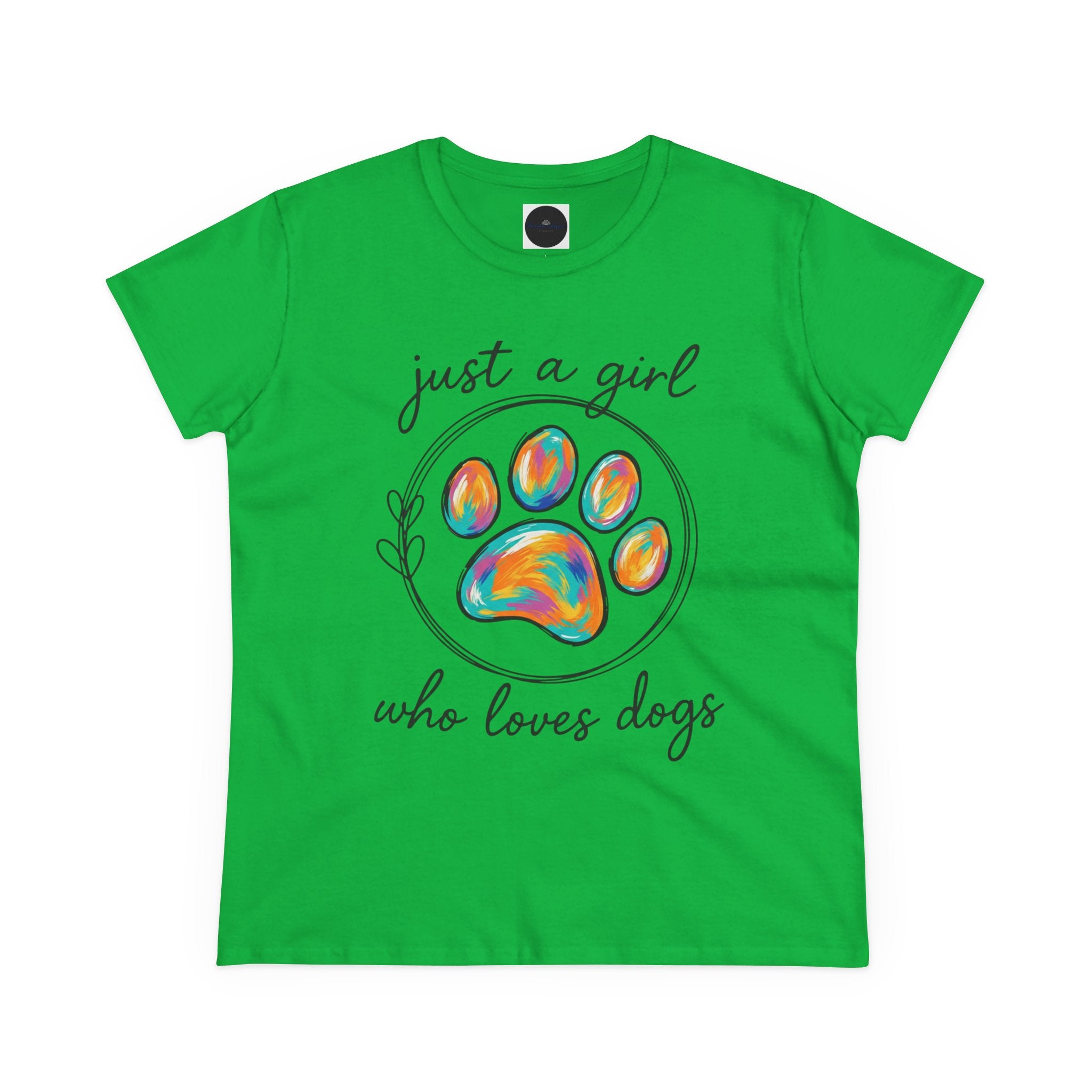 Just a Girl Who Loves Dogs Cotton Tee