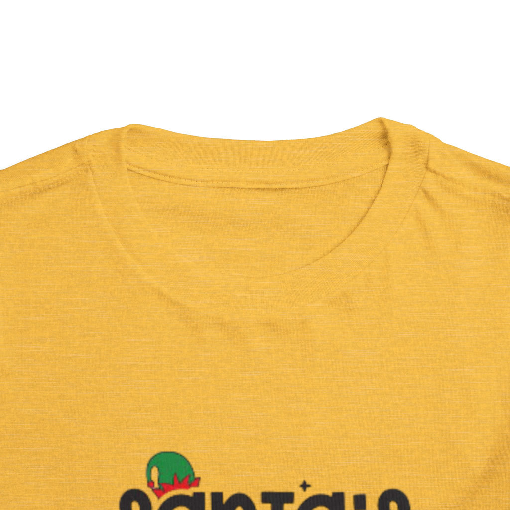 Santa's Cutest Elf Toddler Tee, Holiday Shirt, Christmas Clothing, Kids Apparel, Festive Gift, Elf T-Shirt