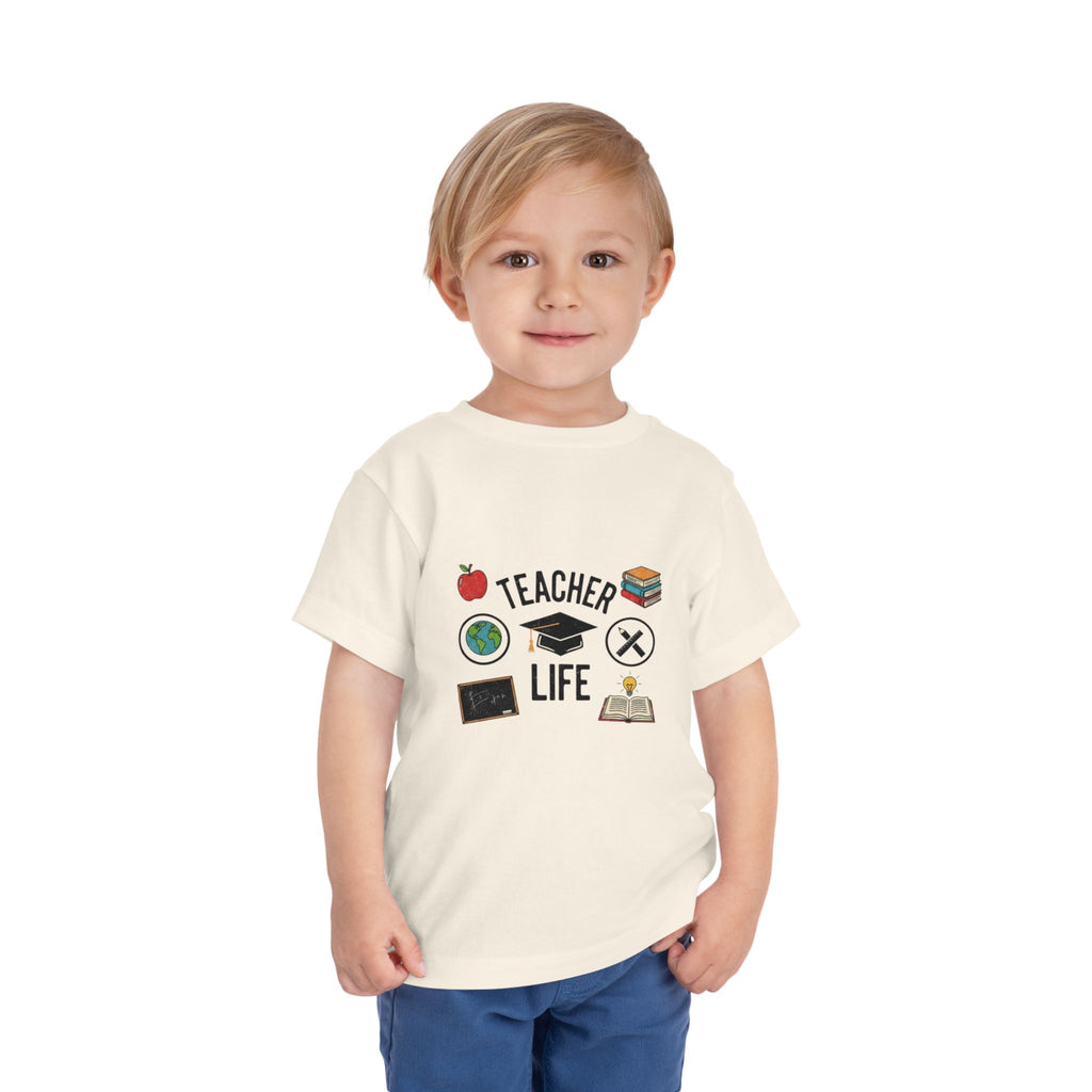 Teacher Life Toddler Tee, Cute Kids T-Shirt, Back to School Gift, Toddler Apparel, Educational Tee, Teacher Gift