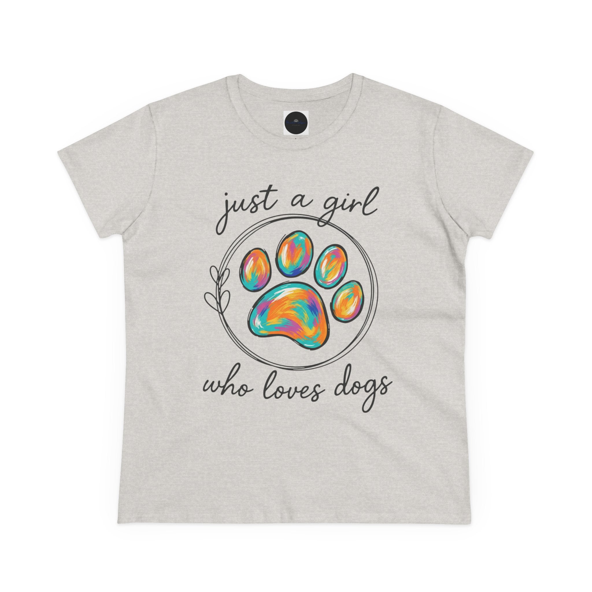 Just a Girl Who Loves Dogs Cotton Tee