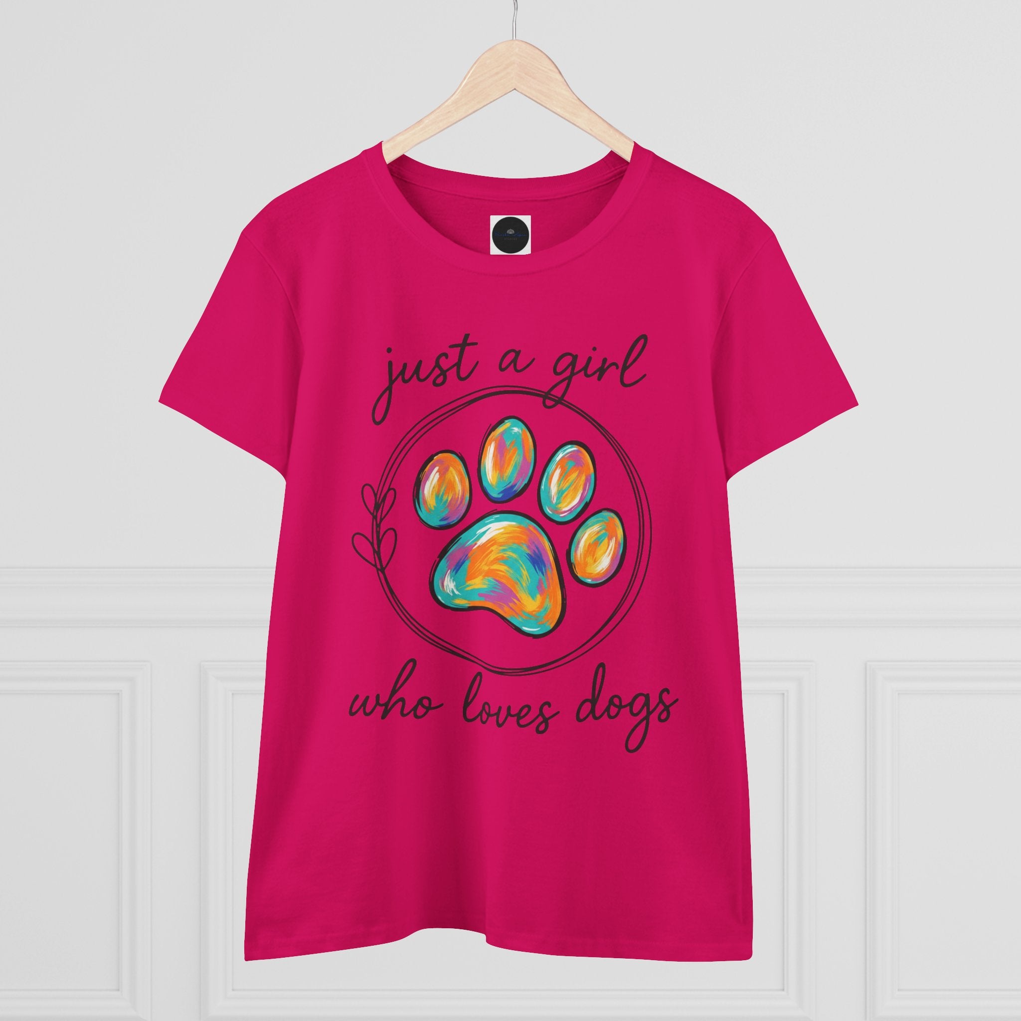 Just a Girl Who Loves Dogs Cotton Tee