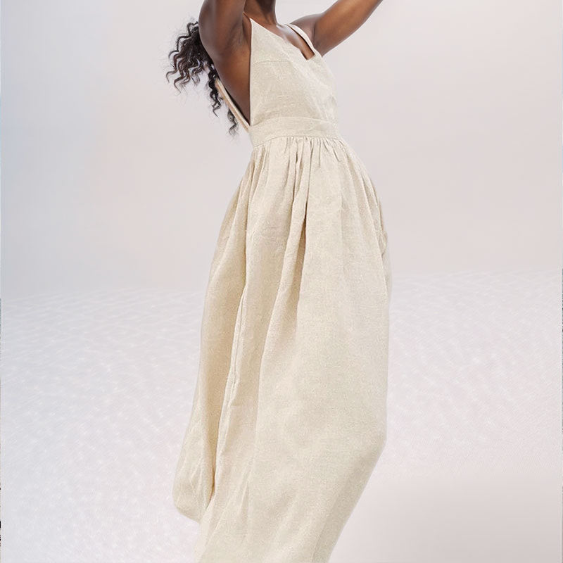 Fashion Sexy High Waist Sleeveless Cami Dress
