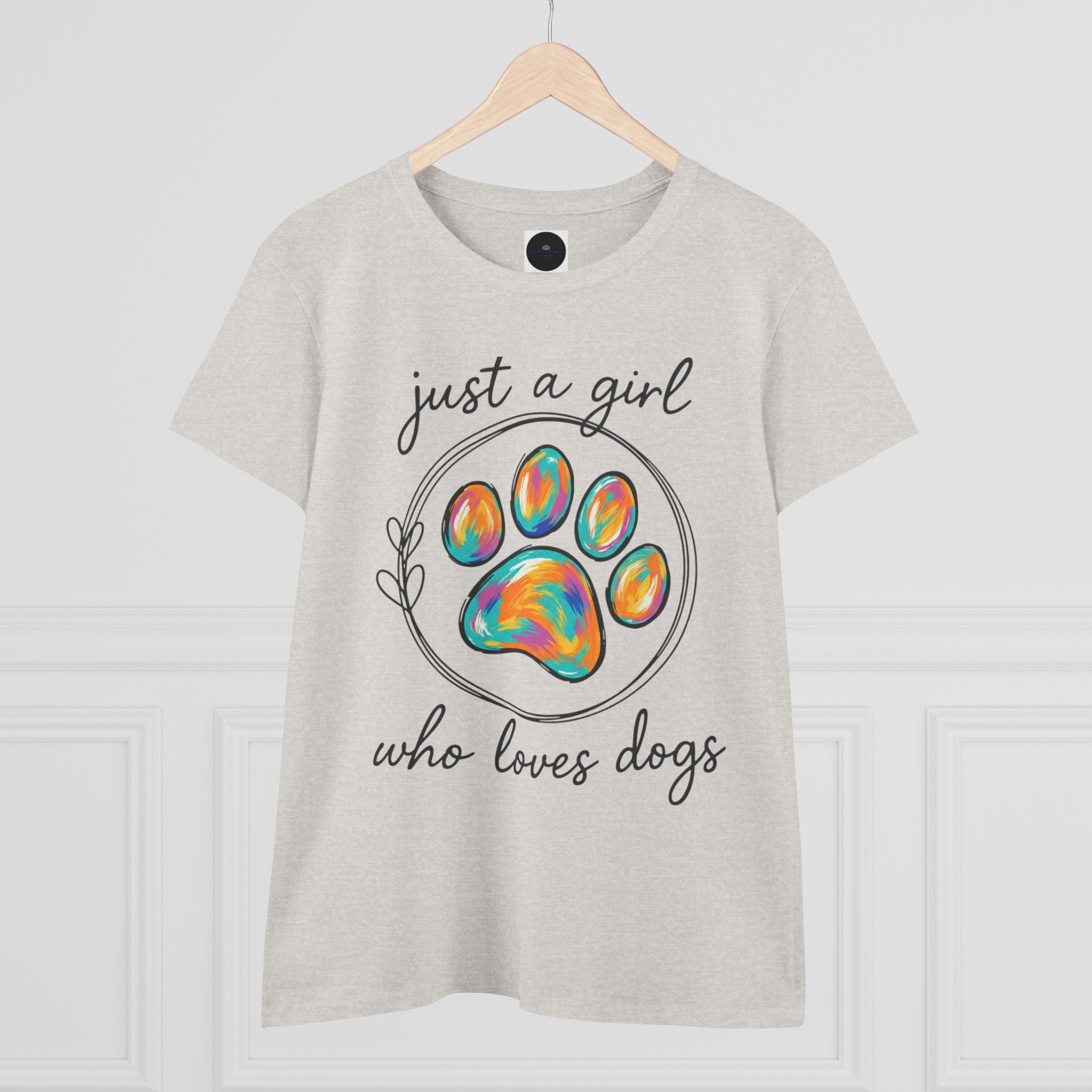 Just a Girl Who Loves Dogs Cotton Tee