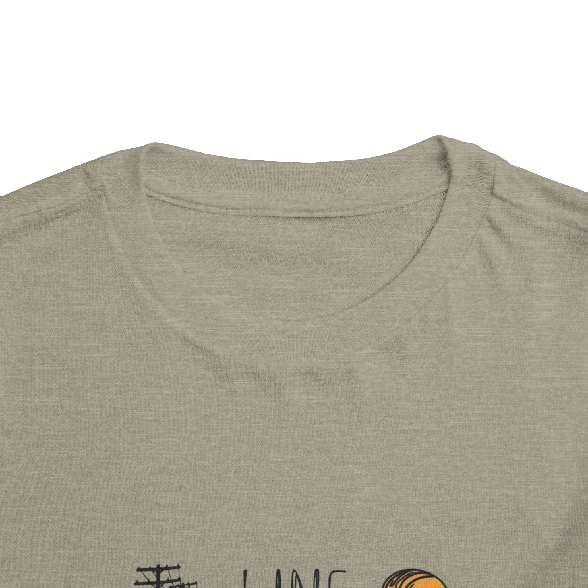 Toddler Line Life Tee, Kids Safety Shirt, Construction Theme, Funny Work Tee, Unique Gift for Boys, Personalized Toddler Apparel