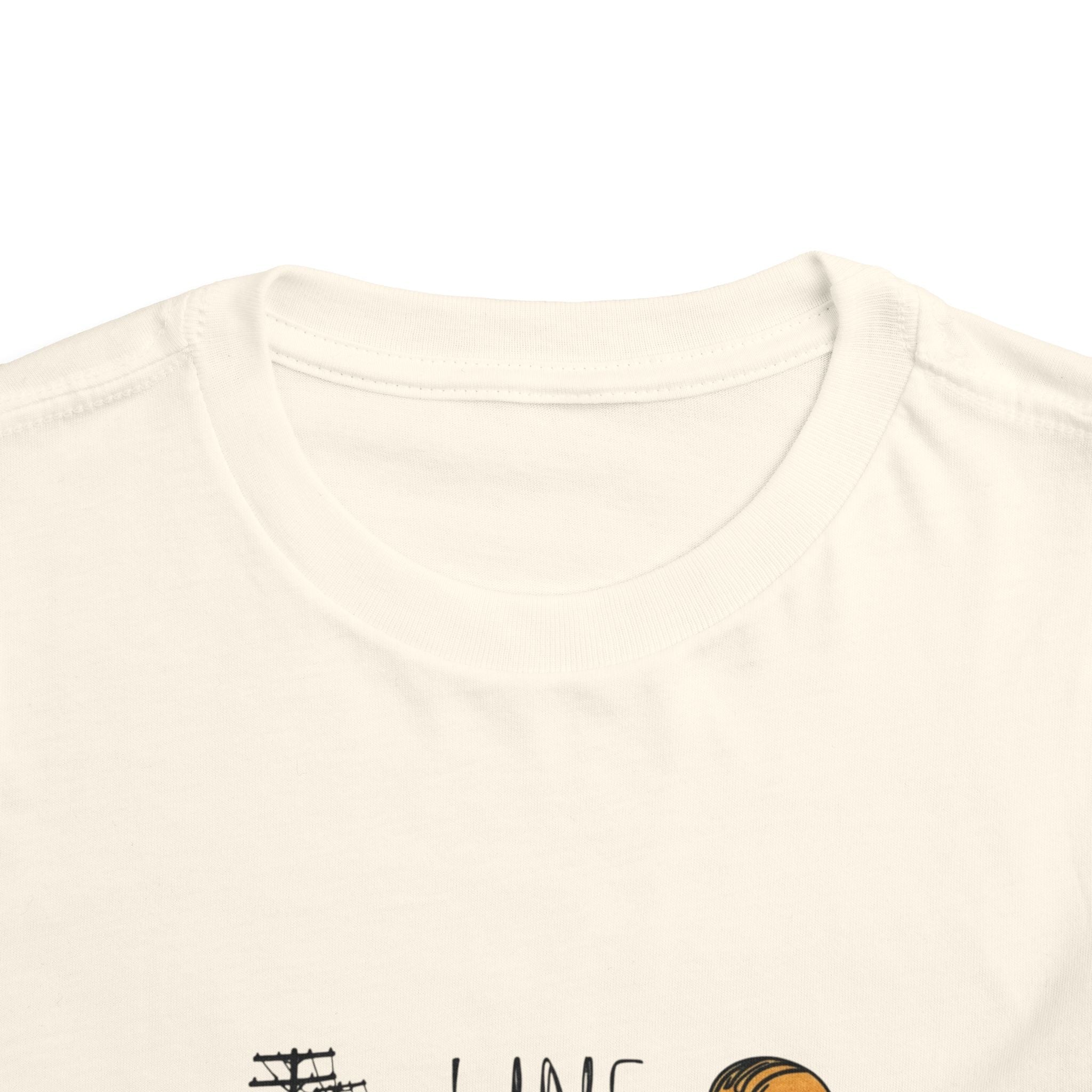 Toddler Line Life Tee, Kids Safety Shirt, Construction Theme, Funny Work Tee, Unique Gift for Boys, Personalized Toddler Apparel