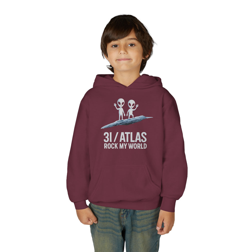 3I/Atlas Kids Sweatshirt – Space-Themed Alien Graphic, Astronomy Kids Gift, Interstellar Clothing Adventure Ready Sweatshirt with 31/ATLAS Design