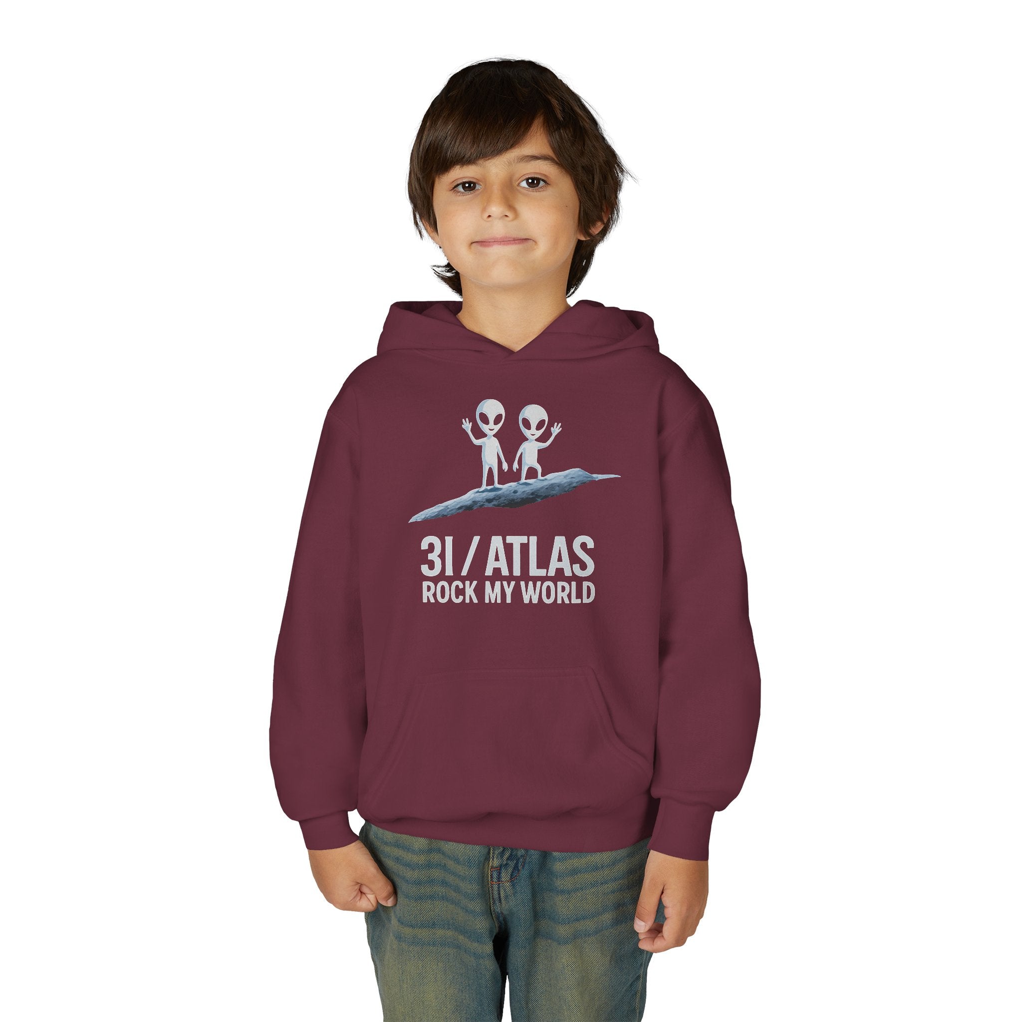 3I/Atlas Kids Sweatshirt – Space-Themed Alien Graphic, Astronomy Kids Gift, Interstellar Clothing Adventure Ready Sweatshirt with 31/ATLAS Design