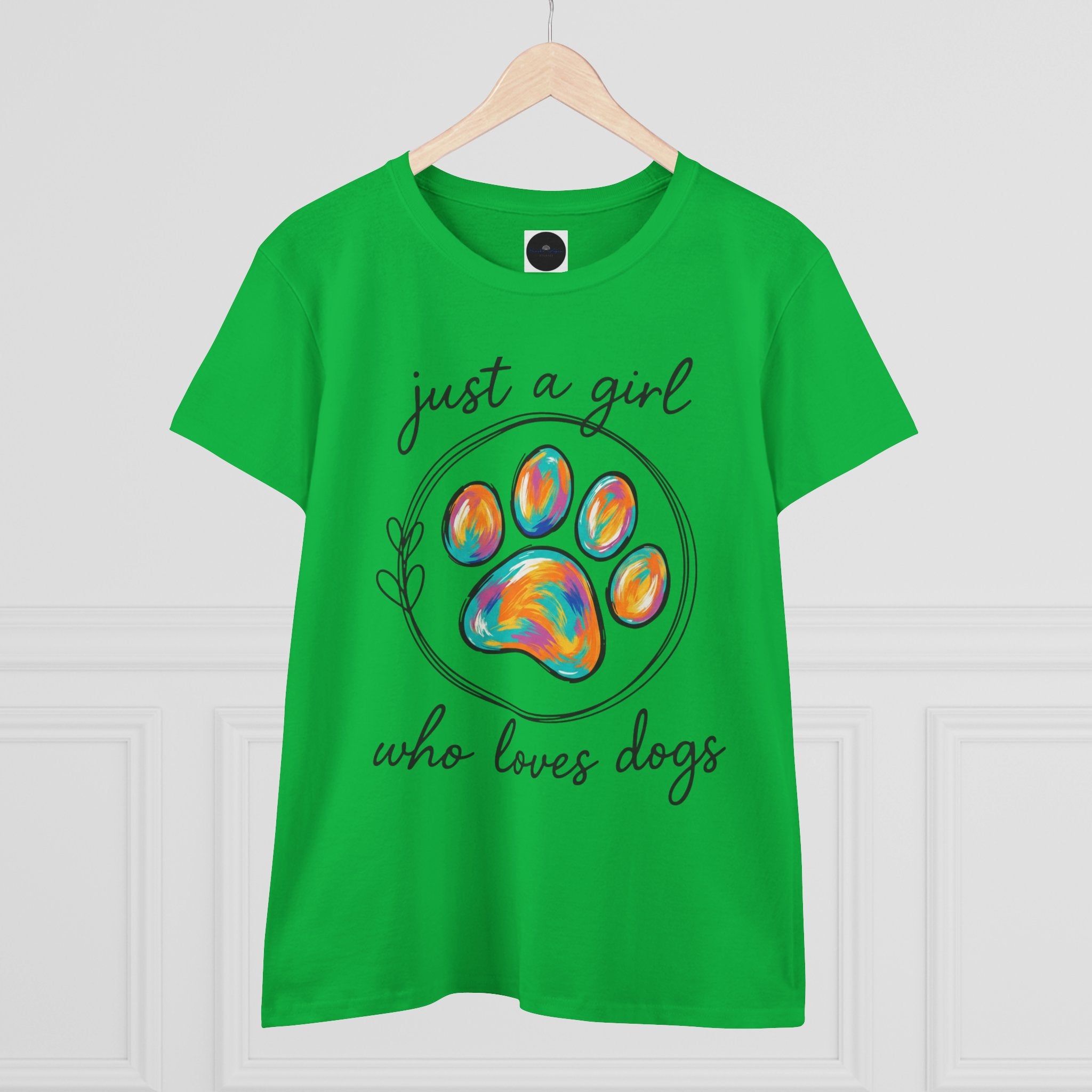 Just a Girl Who Loves Dogs Cotton Tee