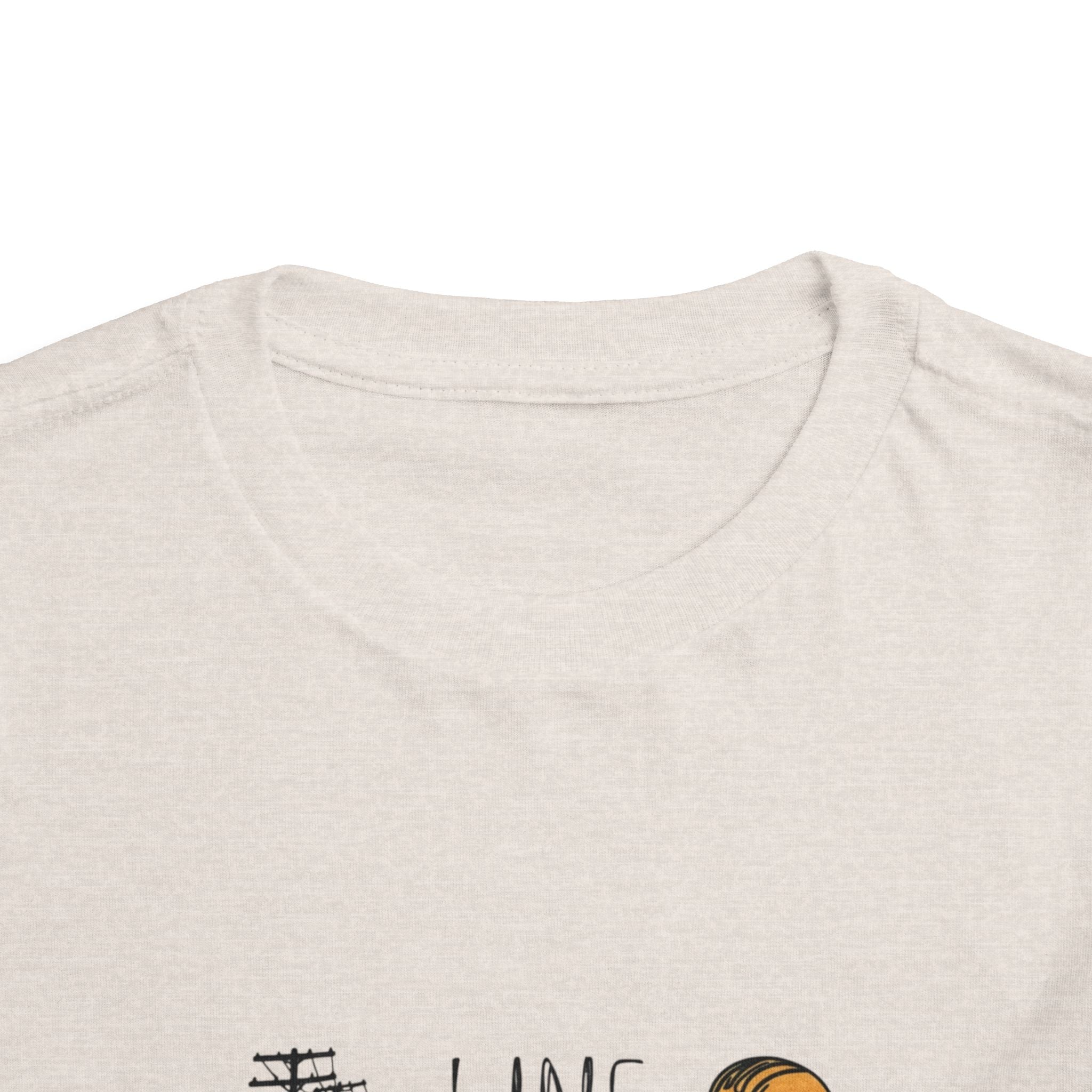 Toddler Line Life Tee, Kids Safety Shirt, Construction Theme, Funny Work Tee, Unique Gift for Boys, Personalized Toddler Apparel