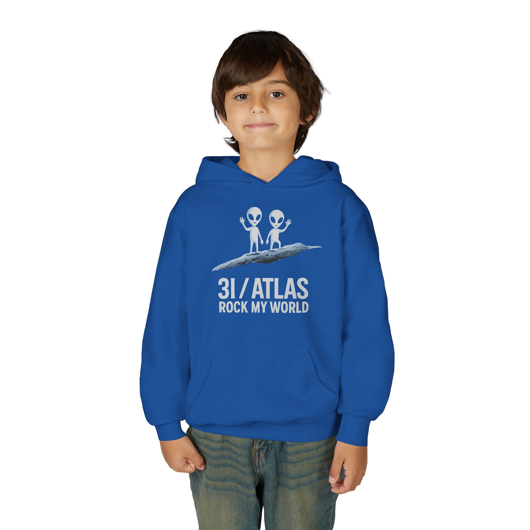 3I/Atlas Kids Sweatshirt – Space-Themed Alien Graphic, Astronomy Kids Gift, Interstellar Clothing Adventure Ready Sweatshirt with 31/ATLAS Design