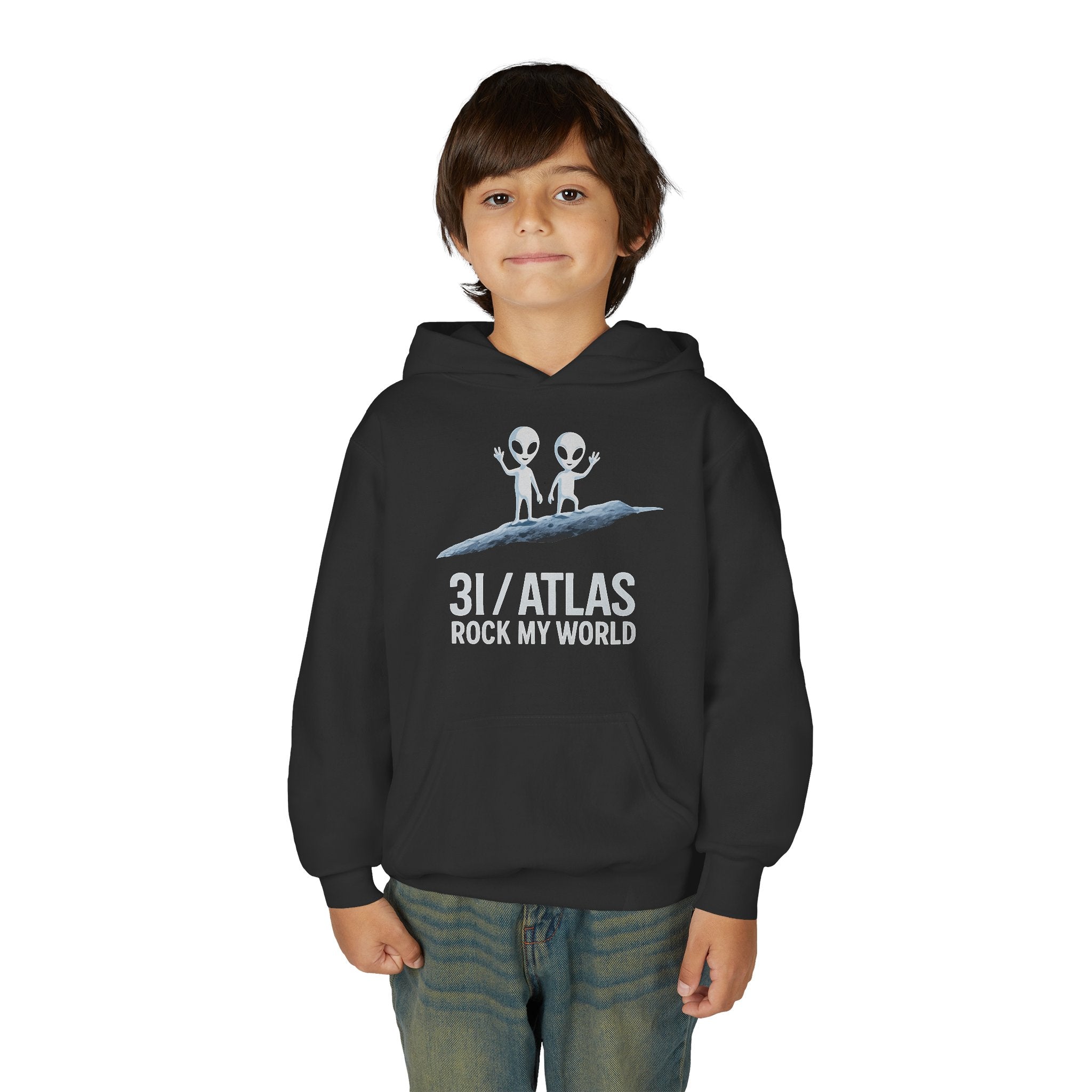 3I/Atlas Kids Sweatshirt – Space-Themed Alien Graphic, Astronomy Kids Gift, Interstellar Clothing Adventure Ready Sweatshirt with 31/ATLAS Design