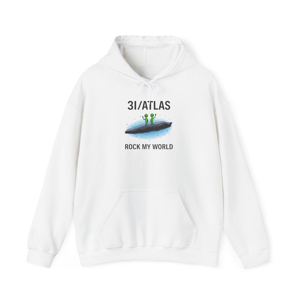 3I/ATLAS Rock My World adult hoodie Interstellar Object Shirt | Brooke Logan Studios Space Collection 2025 Interstellar Rainbow Hoodie – Unisex Heavy Blend Sweatshirt