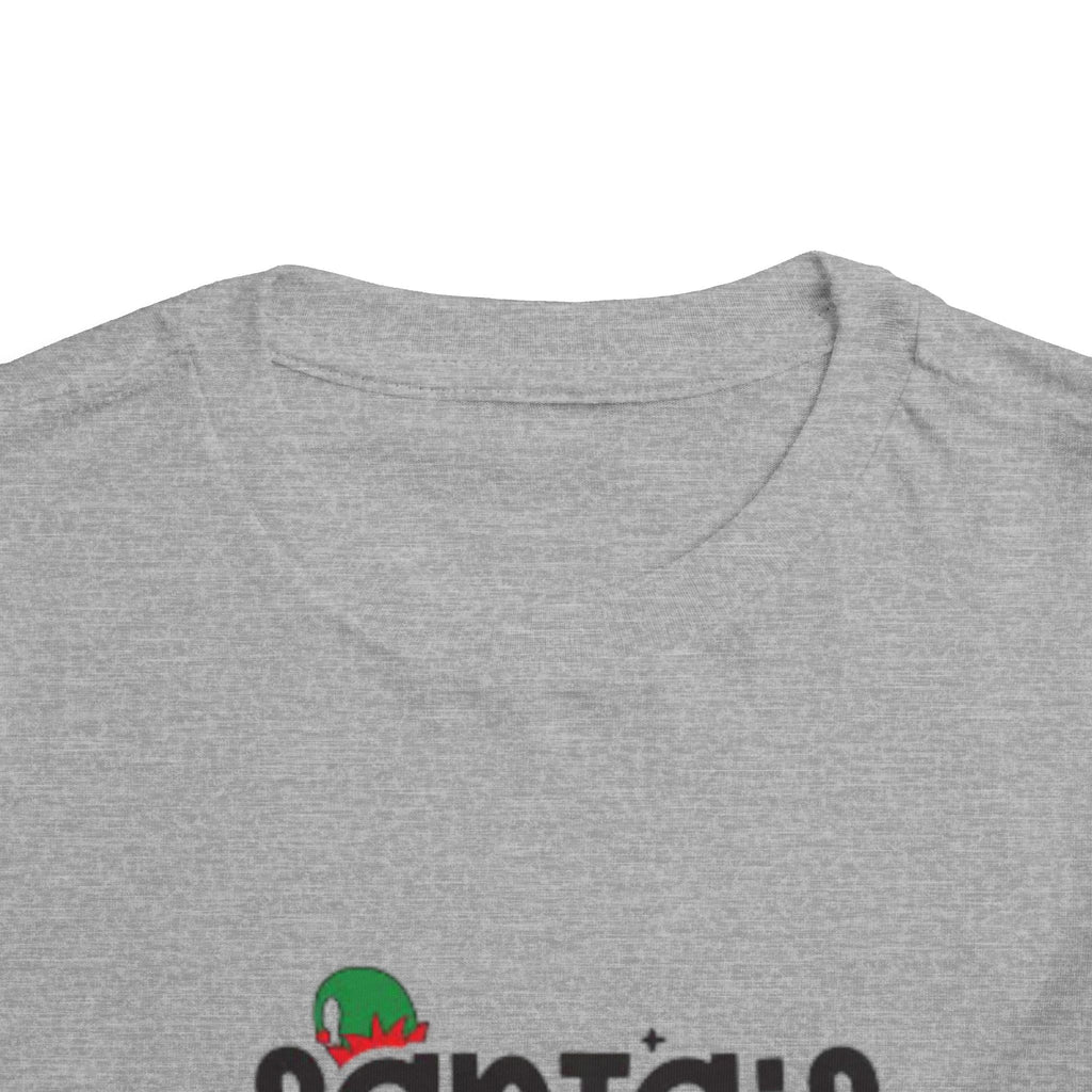 Santa's Cutest Elf Toddler Tee, Holiday Shirt, Christmas Clothing, Kids Apparel, Festive Gift, Elf T-Shirt