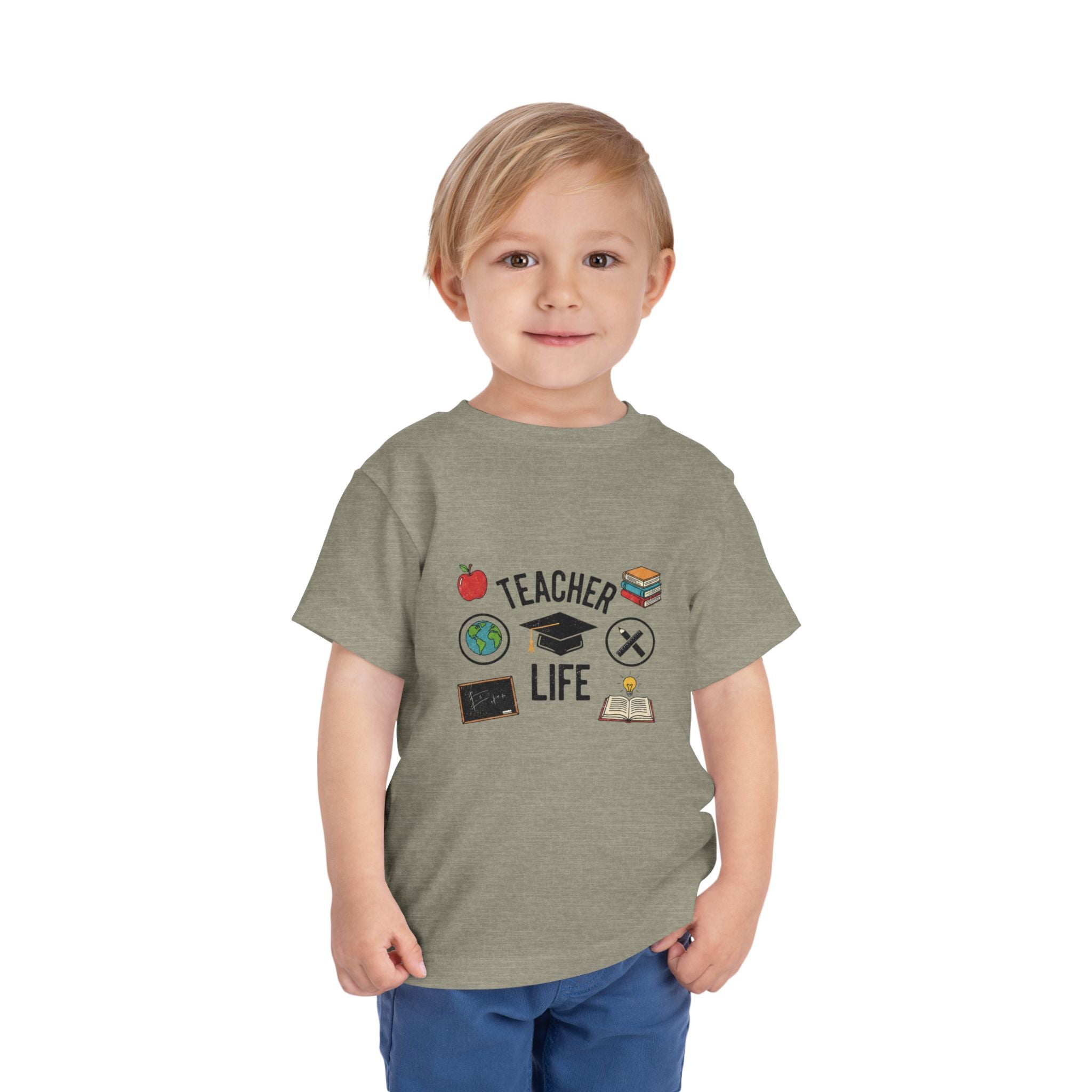 Teacher Life Toddler Tee, Cute Kids T-Shirt, Back to School Gift, Toddler Apparel, Educational Tee, Teacher Gift