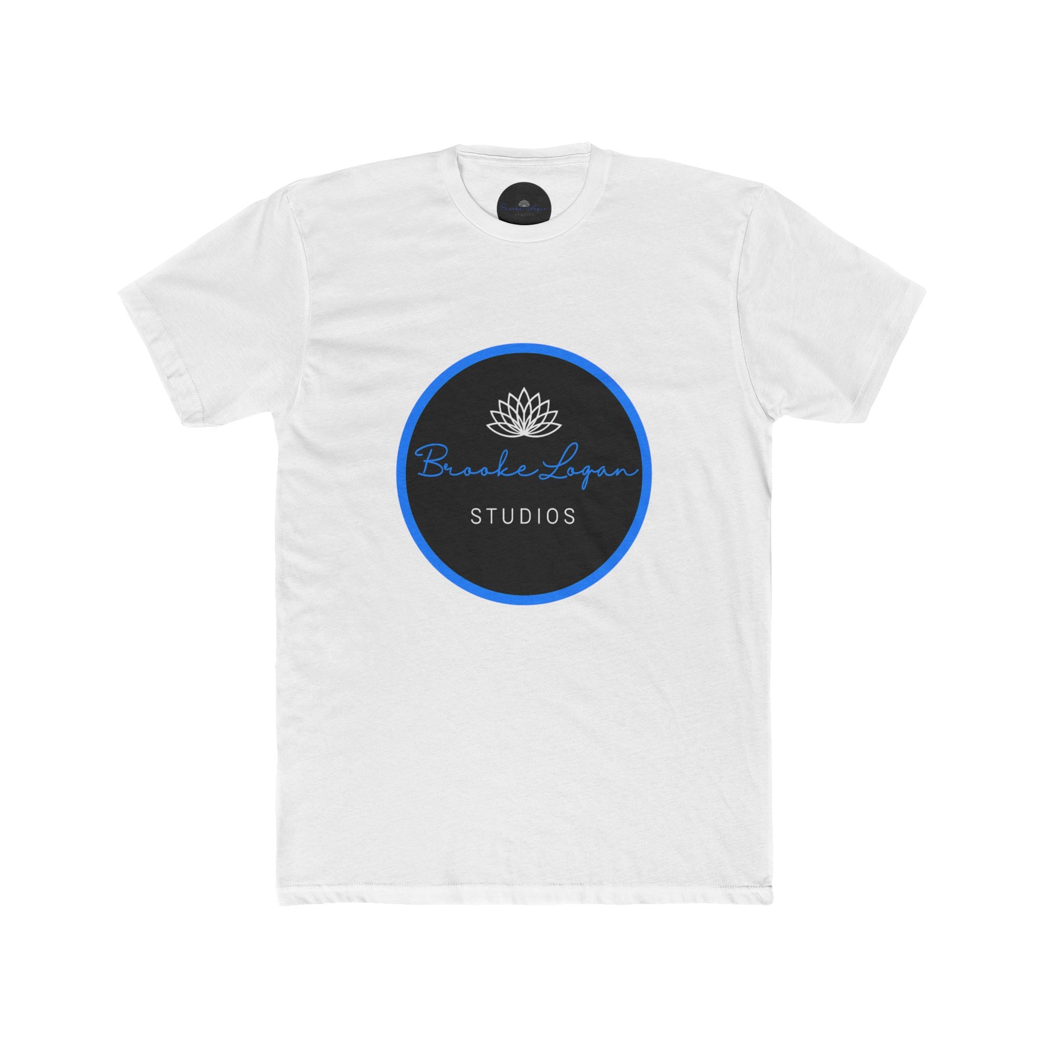 Studio Logo T‑Shirt — Blue Lotus 'Breatheloop Studios' Crew Tee