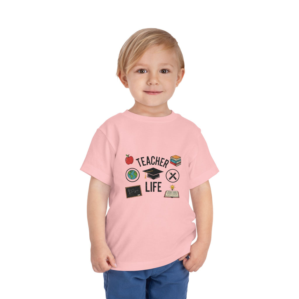 Teacher Life Toddler Tee, Cute Kids T-Shirt, Back to School Gift, Toddler Apparel, Educational Tee, Teacher Gift