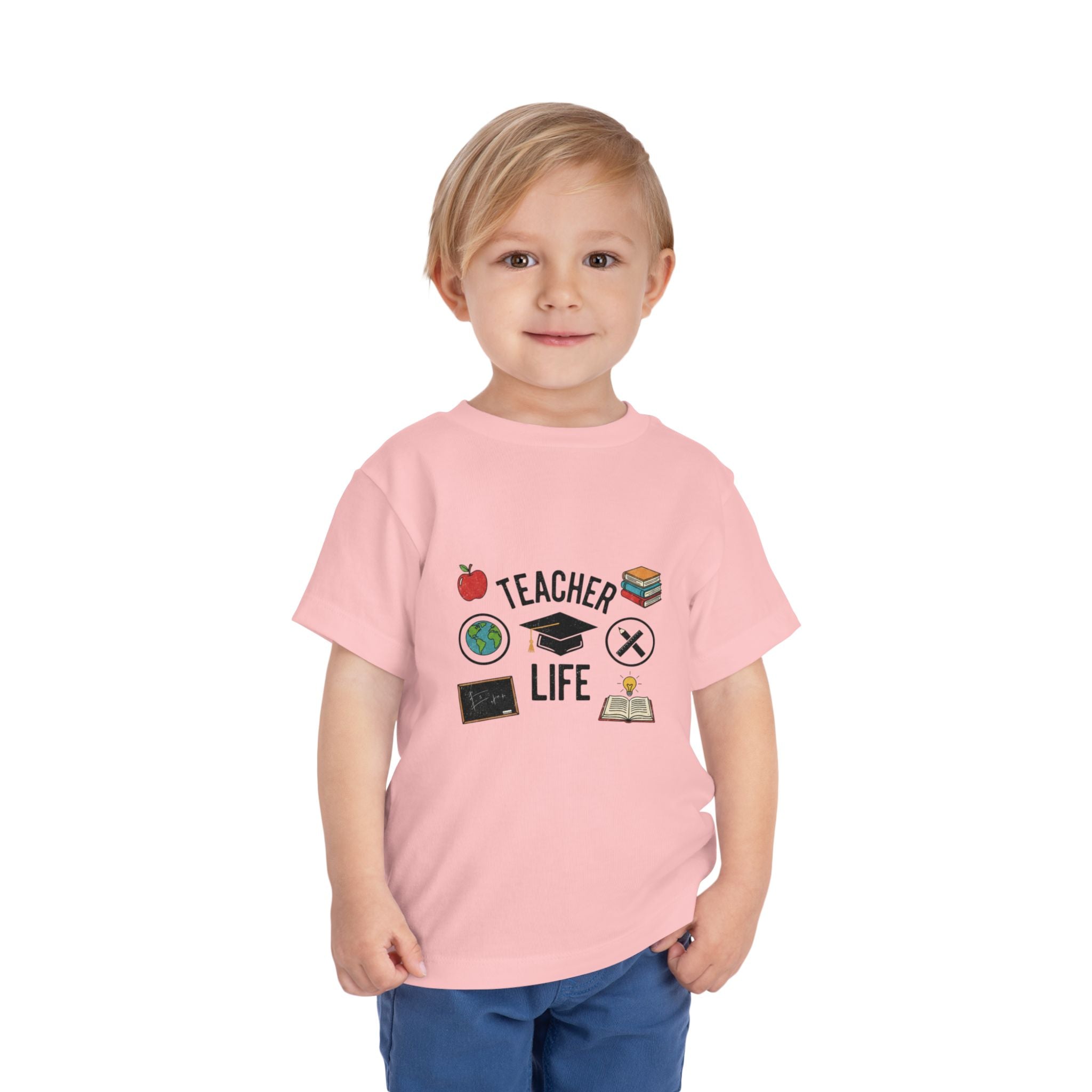 Teacher Life Toddler Tee, Cute Kids T-Shirt, Back to School Gift, Toddler Apparel, Educational Tee, Teacher Gift