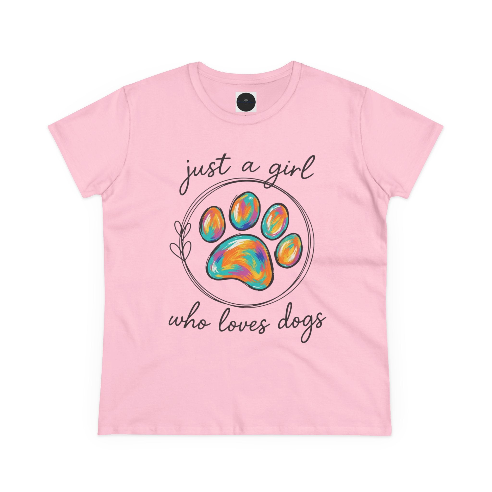 Just a Girl Who Loves Dogs Cotton Tee