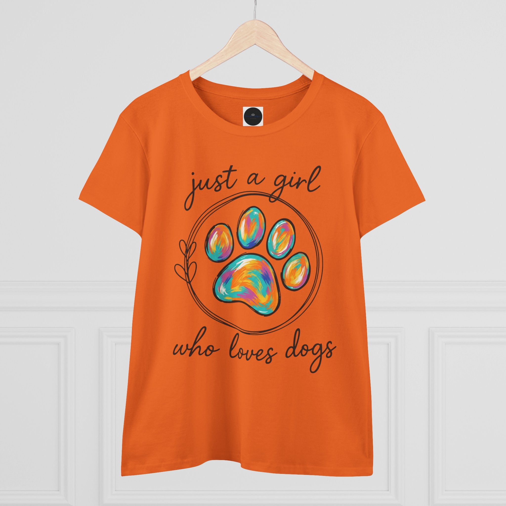 Just a Girl Who Loves Dogs Cotton Tee