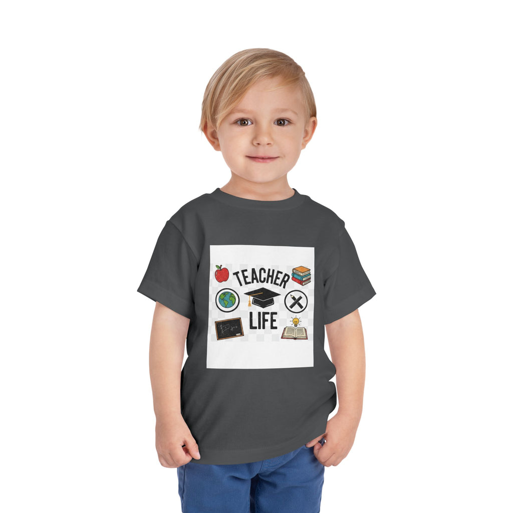 Teacher Life Toddler Tee, Cute Kids T-Shirt, Back to School Gift, Toddler Apparel, Educational Tee, Teacher Gift