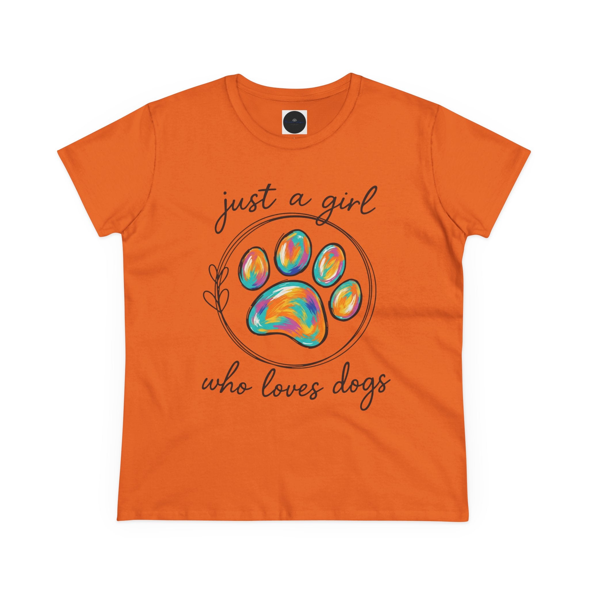 Just a Girl Who Loves Dogs Cotton Tee