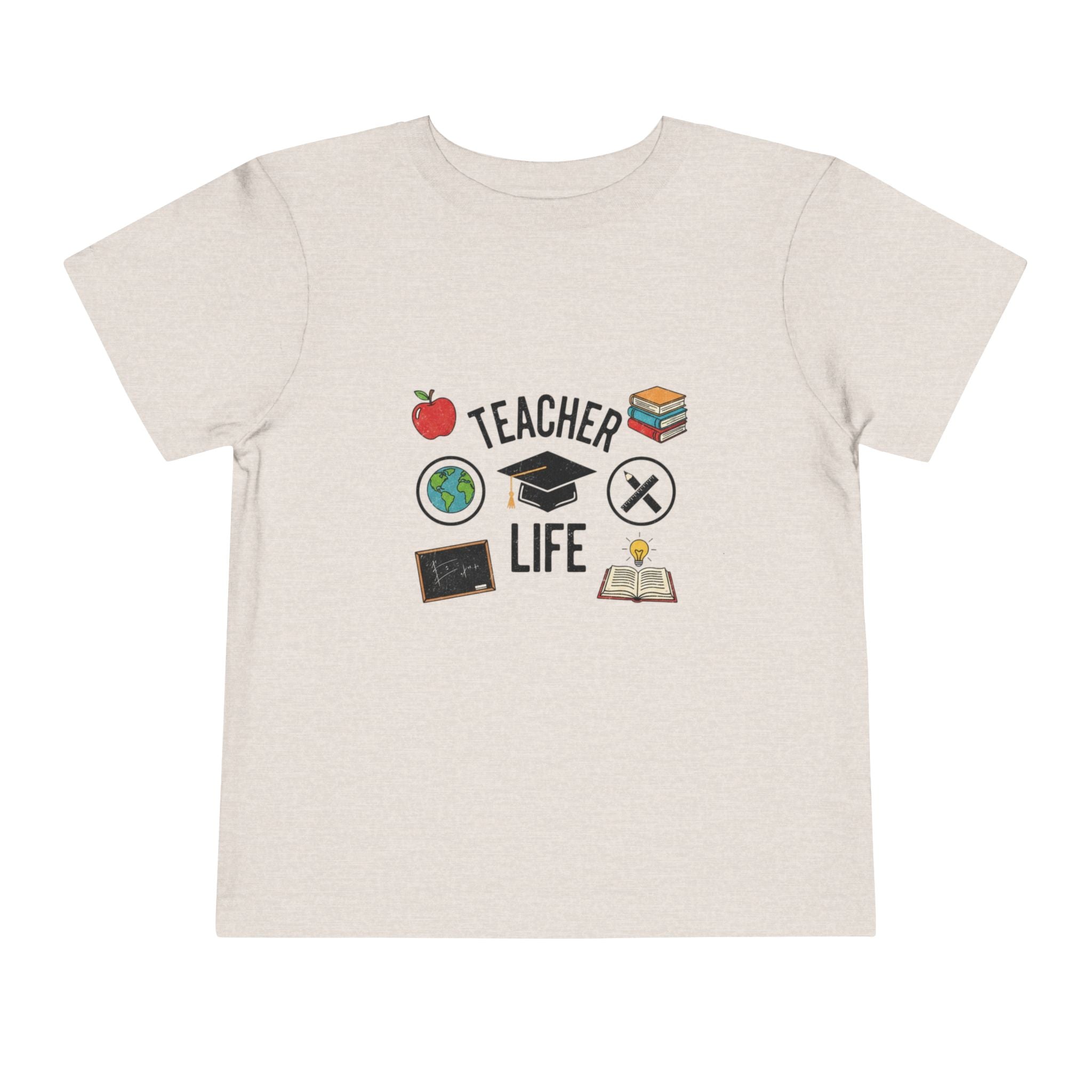 Teacher Life Toddler Tee, Cute Kids T-Shirt, Back to School Gift, Toddler Apparel, Educational Tee, Teacher Gift