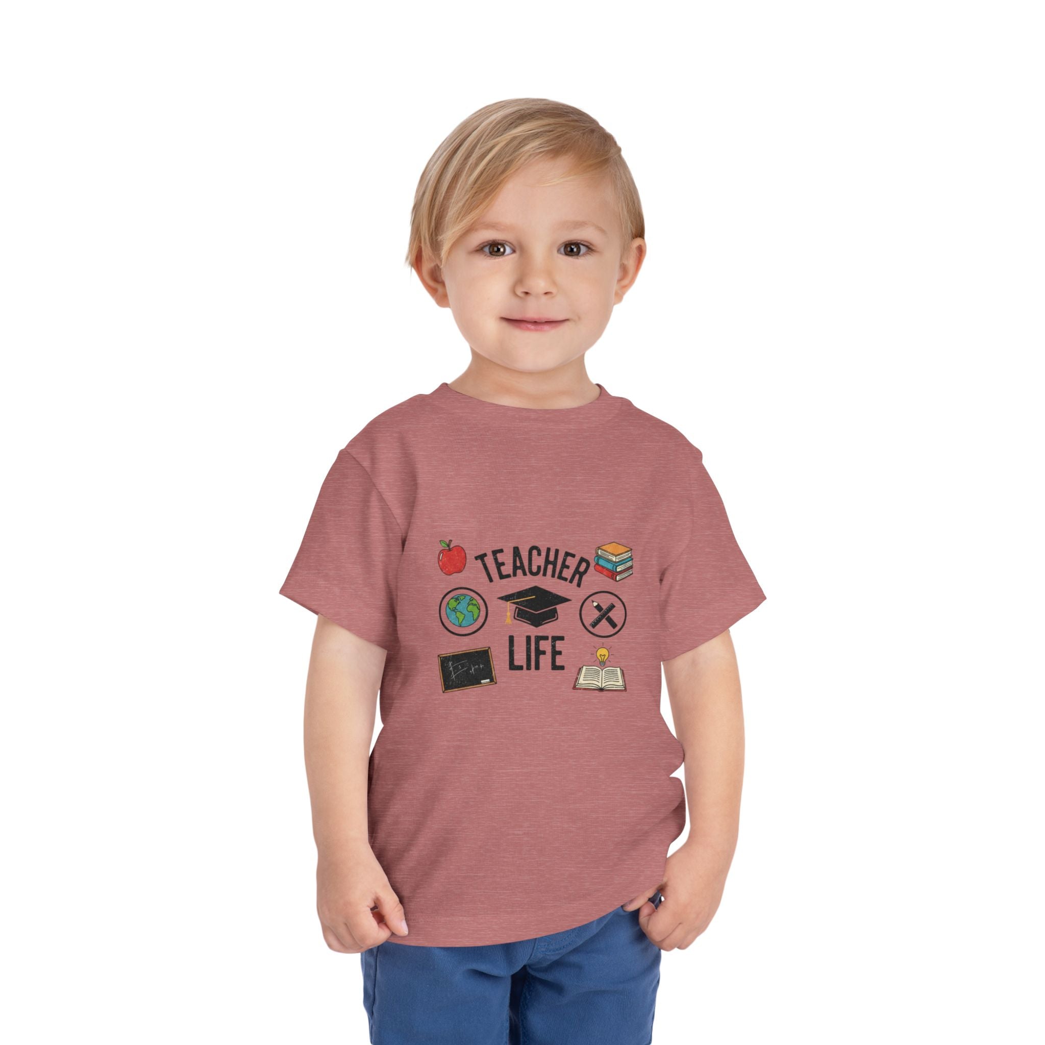 Teacher Life Toddler Tee, Cute Kids T-Shirt, Back to School Gift, Toddler Apparel, Educational Tee, Teacher Gift