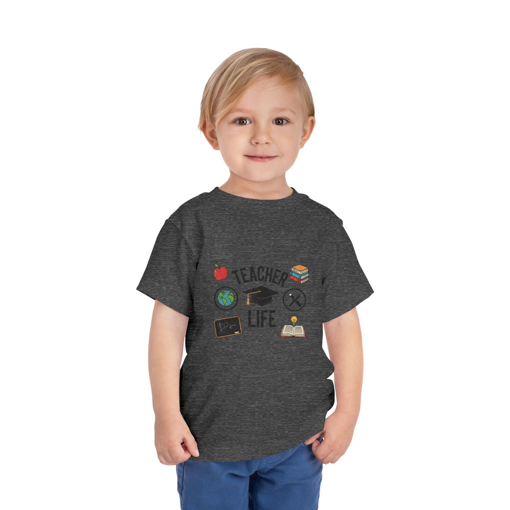Teacher Life Toddler Tee, Cute Kids T-Shirt, Back to School Gift, Toddler Apparel, Educational Tee, Teacher Gift