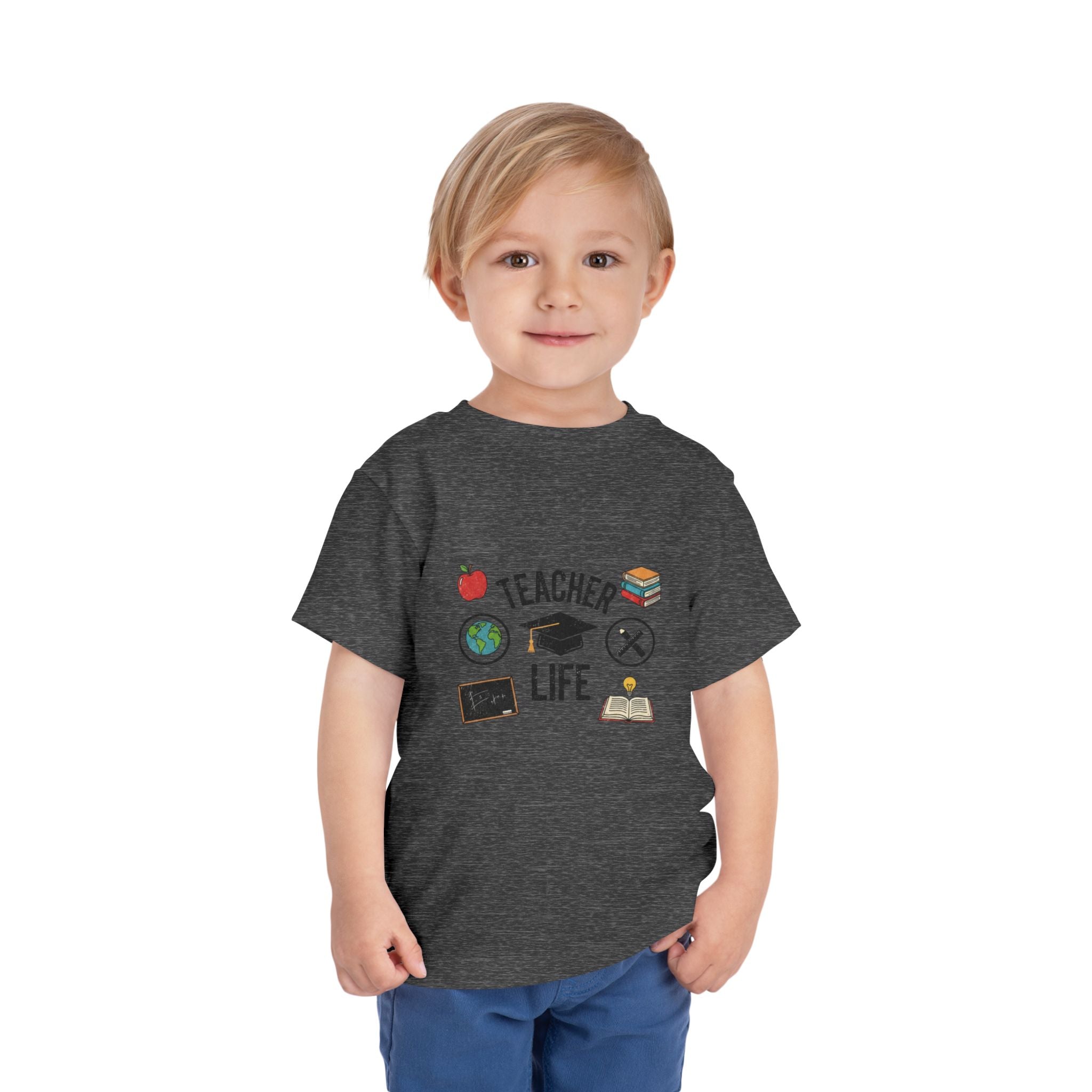 Teacher Life Toddler Tee, Cute Kids T-Shirt, Back to School Gift, Toddler Apparel, Educational Tee, Teacher Gift