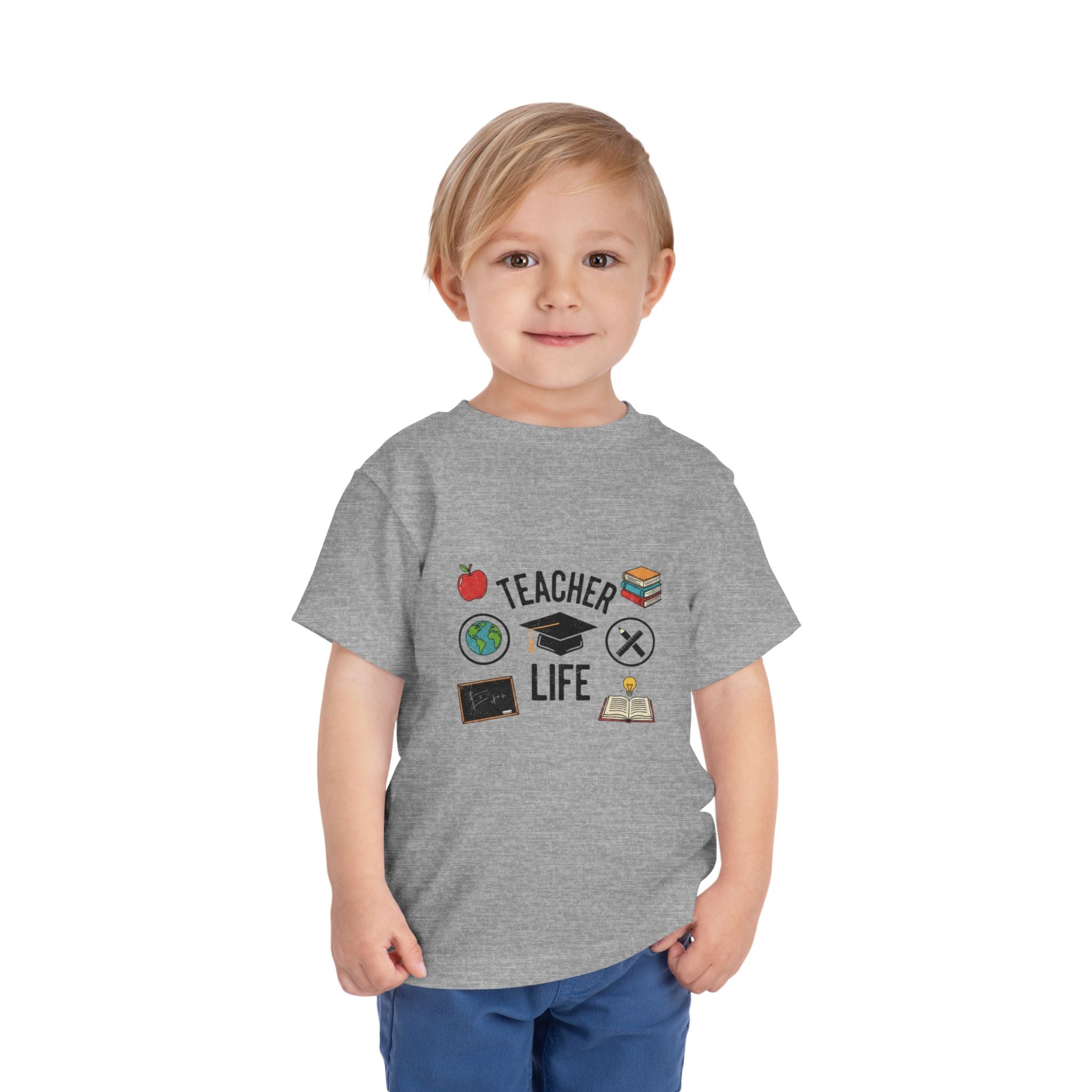 Teacher Life Toddler Tee, Cute Kids T-Shirt, Back to School Gift, Toddler Apparel, Educational Tee, Teacher Gift