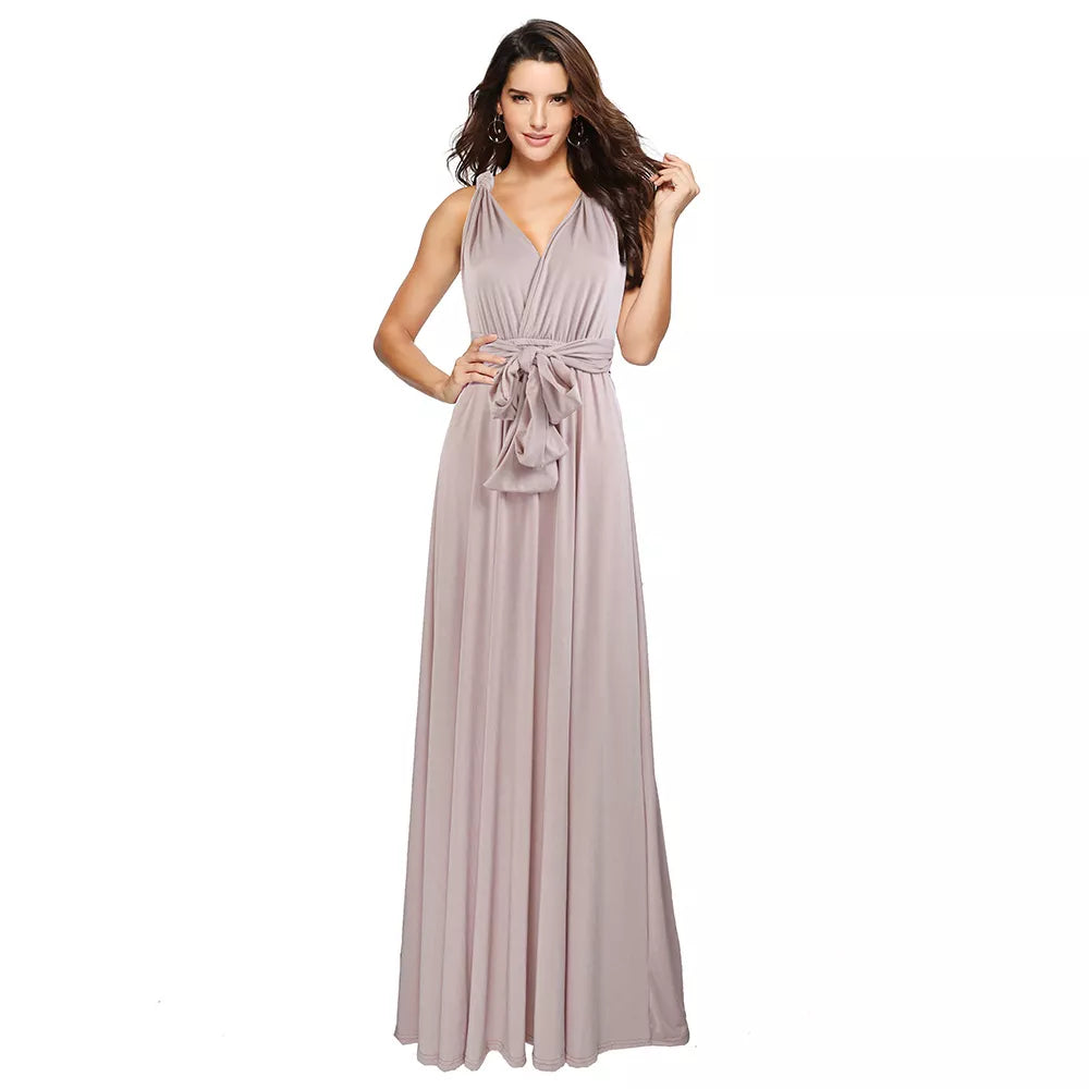 Sexy Women Multiway Wrap Convertible Boho Maxi Club Red Dress Bandage Long Dress Party Bridesmaids Infinity Robe Longue Femme